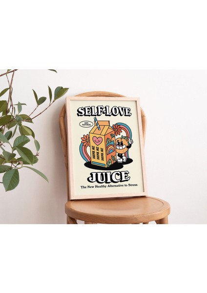 Retro Öz Sevgi Suyu Baskısı, Vintage Renkli Illüstrasyon, Sevimli Yurt Odası Baskıları, Büyük Trend Poster fiyatları