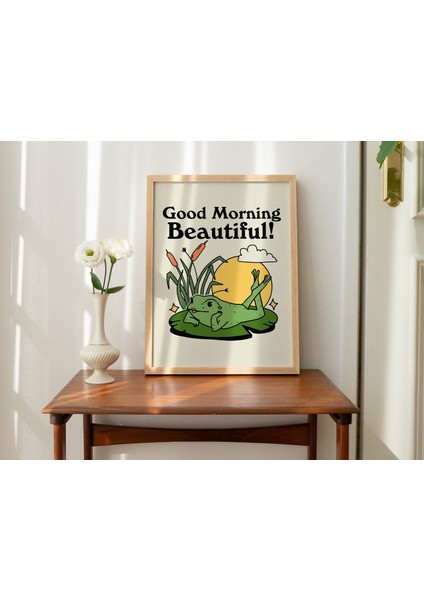 Retro Pinup Kurbağa Duvar Baskısı, Olumlu Alıntı, Vintage Komik Poster, Kurbağa Illüstrasyonu fırsatları