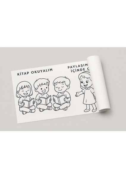 “Haydi Dekor " Duyarlı Çocuklar Boyama Rulosu – 5 Metre Uzun Çevre, Doğa ve Paylaşım Temalı Dev Etkinlik Kağıdı” fiyatları