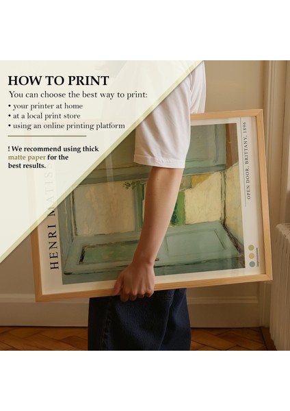 Henri Matisse Açık Kapı Tablosu, Henri Matisse, Matisse Duvar Sanatı fiyatları