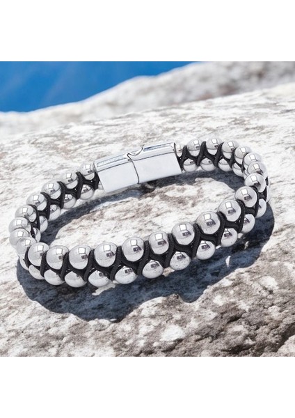 Hematit ve Çelik Halatlı Erkek Bileklik fiyatları