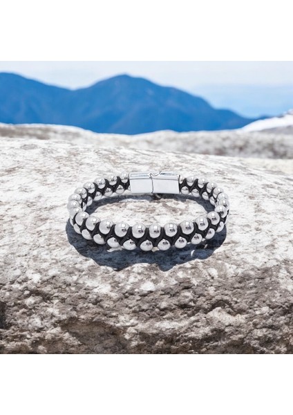 Hematit ve Çelik Halatlı Erkek Bileklik indirimleri