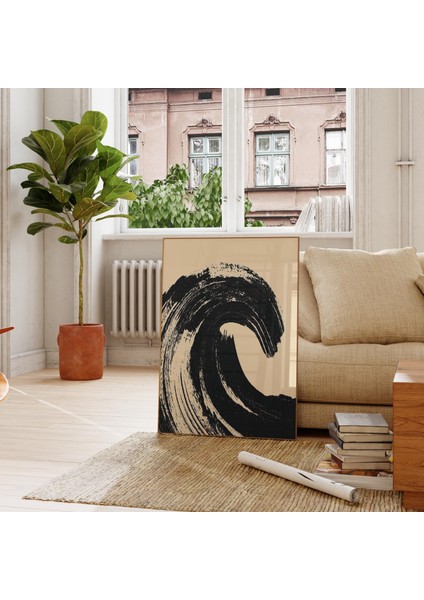 Japon Fırça Darbesi Sanatı: Zen Soyut Dalga (, / Dosya)