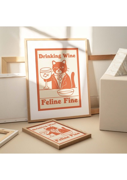 Seçkin Kedi Baskısı, Retro Şarap Içki Alkol Posteri, Kedi Sütü Posterleri fiyatları