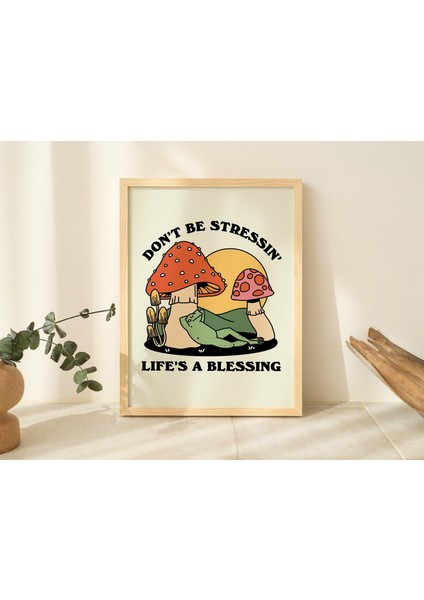 Harika Mantar Baskısı, Retro Kurbağa Duvar Sanatı, Mutlu Ruh Sağlığı Posteri, Trend 70'ler Kişisel Bakım Baskısı indirimleri