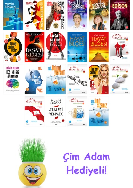 Mümin Sekman 22 Kitap Seti + Çim Adam Hediye