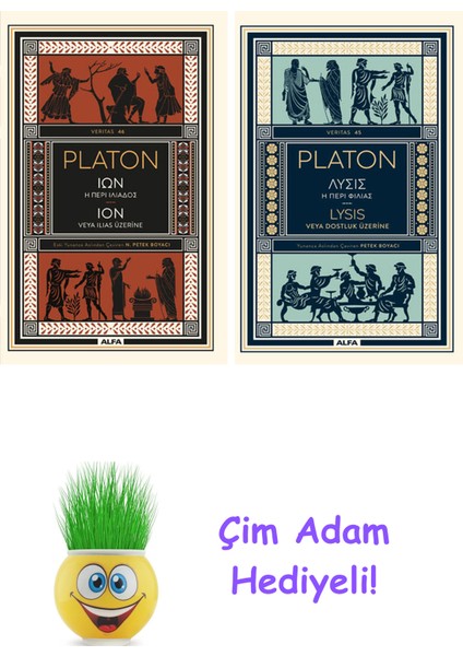 Platon 2 Kitap Seti + Çim Adam Hediye
