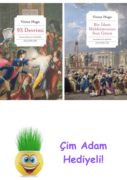 Victor Hugo 2 Kitap Seti + Çim Adam Hediye
