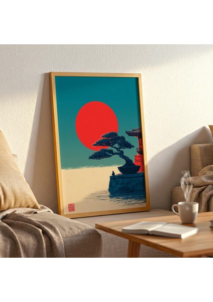 Japon Zen Sanatı: Bonsai Ağacı, Kırmızı Güneş ( & ) fiyatları
