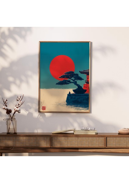 Japon Zen Sanatı: Bonsai Ağacı, Kırmızı Güneş ( & ) modelleri