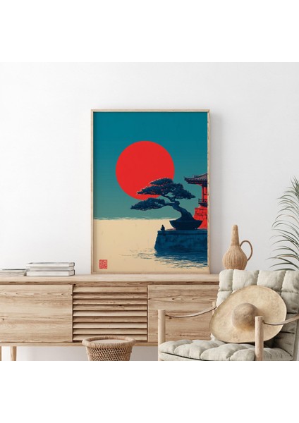 Japon Zen Sanatı: Bonsai Ağacı, Kırmızı Güneş ( & ) fırsatları
