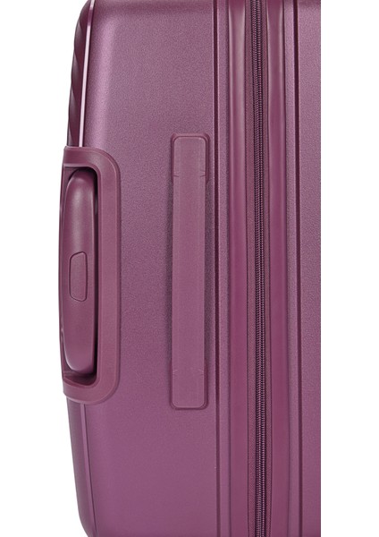 Benetton 3'lü Valiz Set Büyük Orta ve Kabin Boy %100 Polipropilen Bordo 14BNT8002