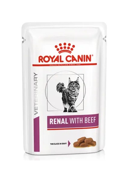 Royal Canin Renal Biftekli Yaş Kedi Maması 12 x 85 gr