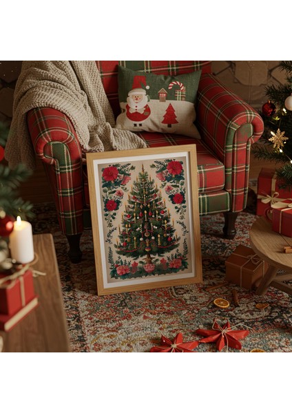 Iskandinav Noel Ağacı: Halk Sanatı Tatil Dekoru ( & )