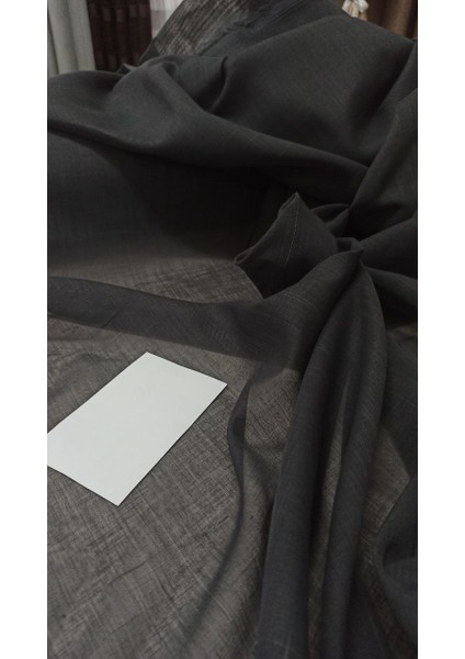 Düz Tül Perde - Füme - Pileli Dikim 1x2,5 Pile - FM500 fırsatları