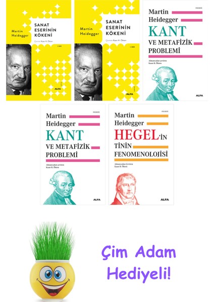 Martin Heidegger 5 Kitap Seti + Çim Adam Hediye