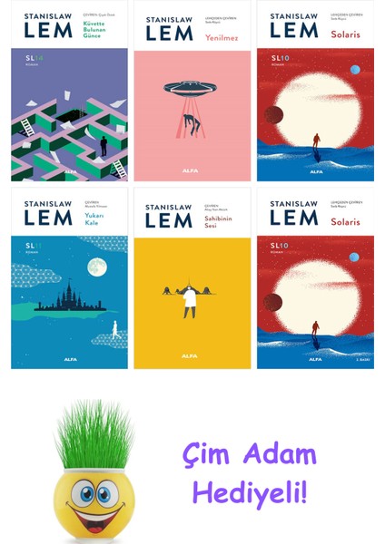 Stanislaw Lem 6 Kitap Seti + Çim Adam Hediye