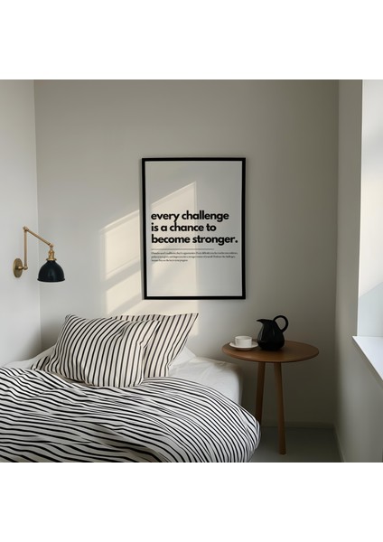 Motivasyonel Söz Posteri: Olumlu Onay Duvar Sanatı ( & )