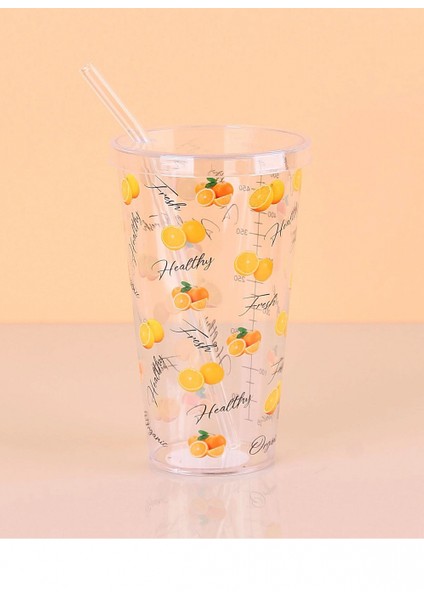 Desenli Plastik Pipetli Bardak 16 cm 1 Adet ROYALEKS-ENF-040 fiyatları