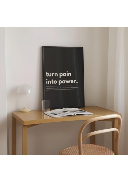 Motivasyonel Tipografi Posteri: 'acıyı Güce Dönüştürün' ( & ) fiyatları