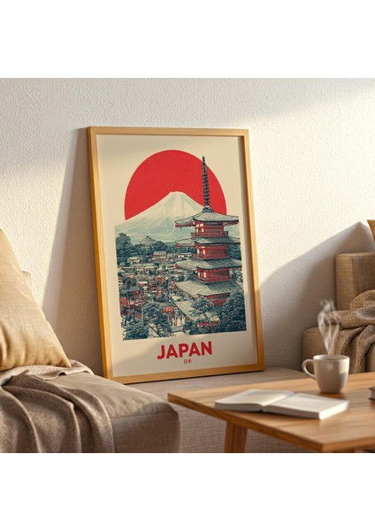 Vintage Fuji Dağı Japon Ahşap Baskısı ( ) fiyatları