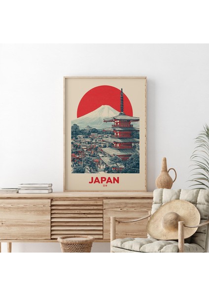 Vintage Fuji Dağı Japon Ahşap Baskısı ( ) modelleri