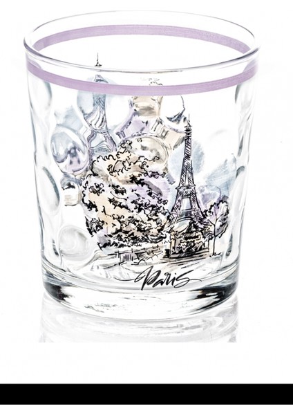 Meşrubat Bardağı Paris Desenli 1 Adet ROYALEKS-SGM08603
