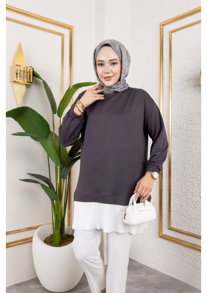 Kadın Piliseli Modal Kumaş Tunik modelleri