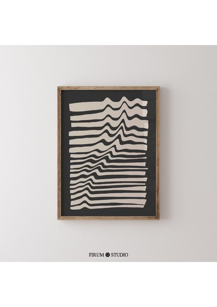 Modern Çizgiler Siyah ve Bej Sanatı, Minimalist Soyut Çizgiler Sanatı fiyatları