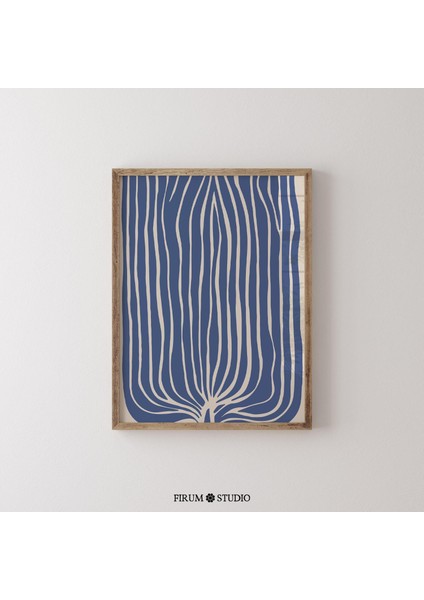 Orta Yüzyıl Modern Mavi Bej | Modern Bir Oturma Odası Için Büyük Soyut Dekor | Eklektik Estetik Için | fiyatları