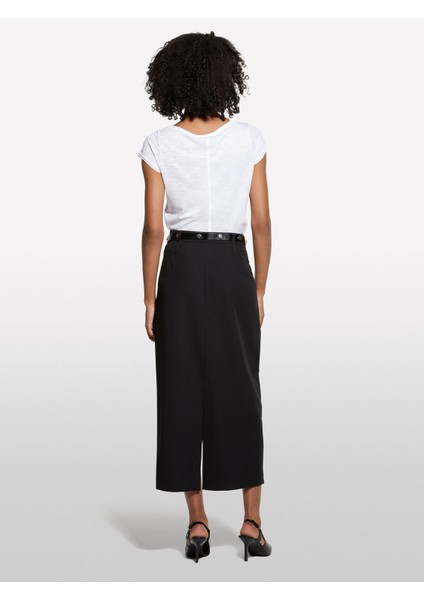 Viskoz Karışımlı Pileli Streç Pantolon Kadın Siyah Pantolon - 325A4KVXL002W fiyatları