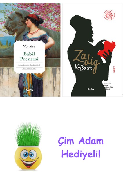 Voltaire 2 Kitap Seti + Çim Adam Hediye