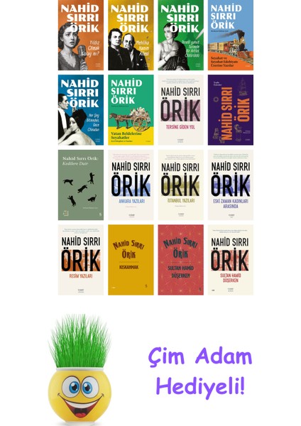 Nahid Sırrı Örik 16 Kitap Seti + Çim Adam Hediye