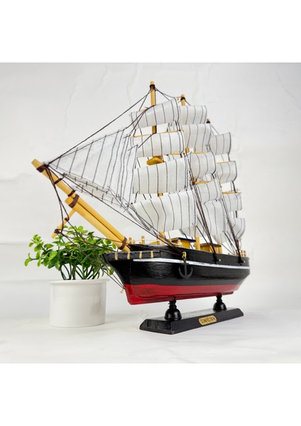 40 cm Büyük Boy El Yapımı Ahşap Yelkenli Gemi Maketi – Büyük Boy Dekoratif Masa Üstü Deniz Temalı Model, Ofis ve Ev Süsü fiyatları