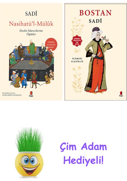 Sadi 2 Kitap Seti + Çim Adam Hediye