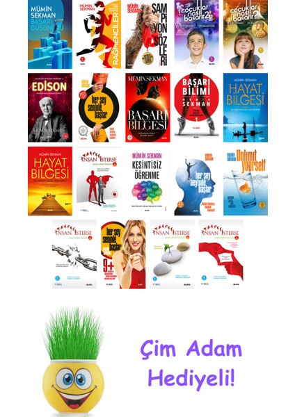 Mümin Sekman 19 Kitap Seti + Çim Adam Hediye