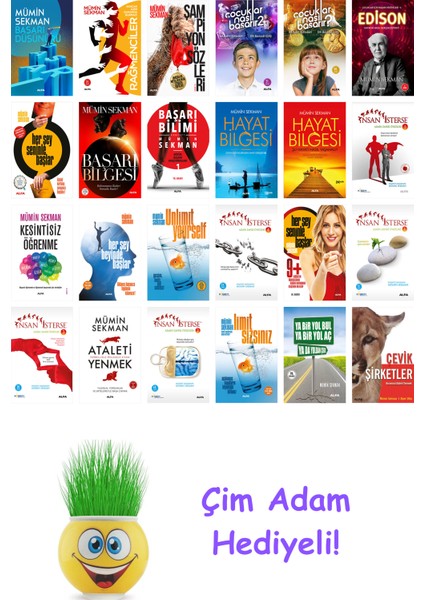 Mümin Sekman 24 Kitap Seti + Çim Adam Hediye