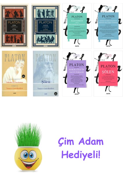 Platon 8 Kitap Seti + Çim Adam Hediye