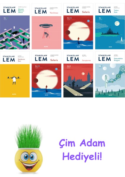 Stanislaw Lem 8 Kitap Seti + Çim Adam Hediye