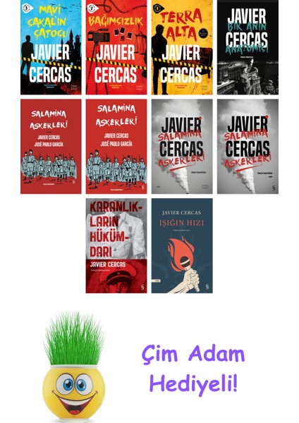 Javier Cercas 10 Kitap Seti + Çim Adam Hediye