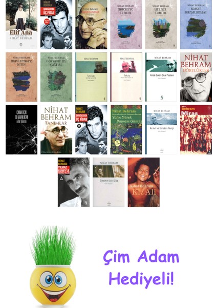 Nihat Behram 21 Kitap Seti + Çim Adam Hediye