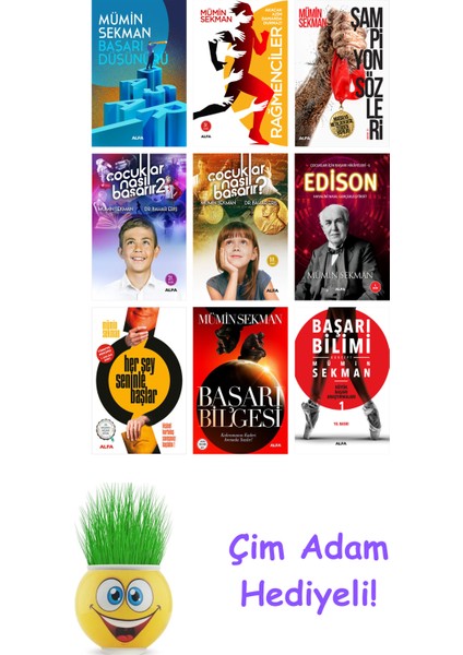 Mümin Sekman 9 Kitap Seti + Çim Adam Hediye