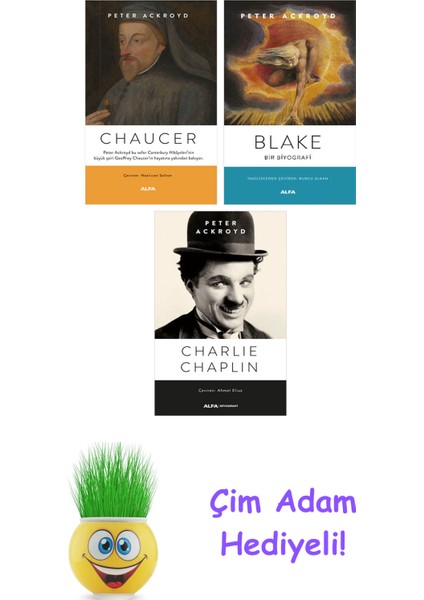 Peter Ackroyd 3 Kitap Seti + Çim Adam Hediye