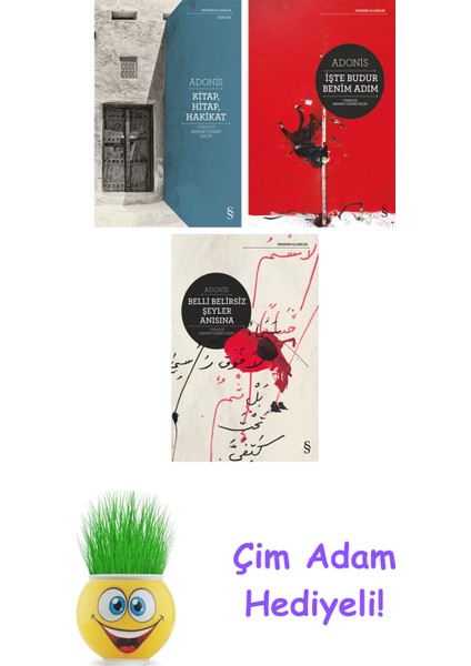 Adonis 3 Kitap Seti + Çim Adam Hediye