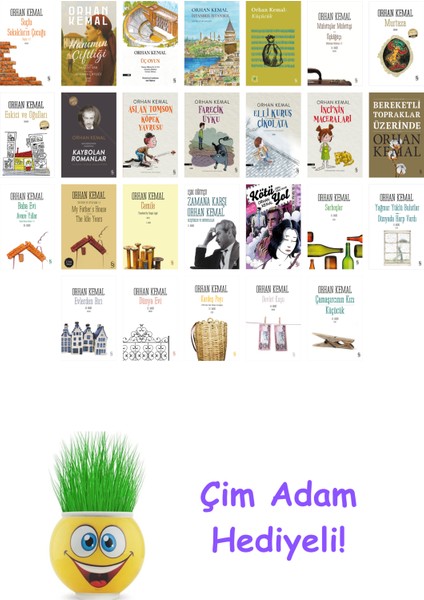 Orhan Kemal 26 Kitap Seti + Çim Adam Hediye