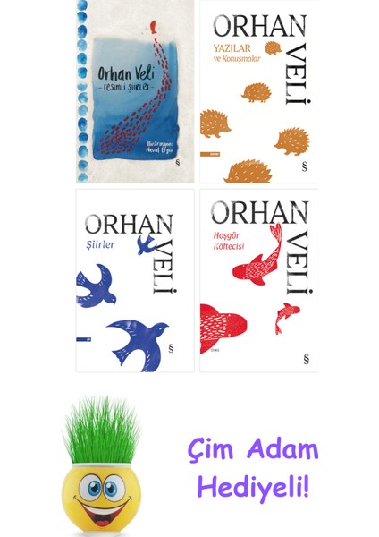 Orhan Veli Kanık 4 Kitap Seti + Çim Adam Hediye