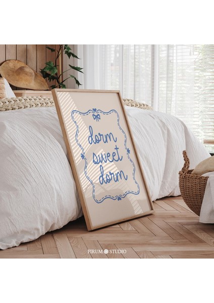 Yurt Tatlı Yurt Coquette Duvar Sanatı, Mavi Cottagecore Yurt Odası Dekoru fiyatları