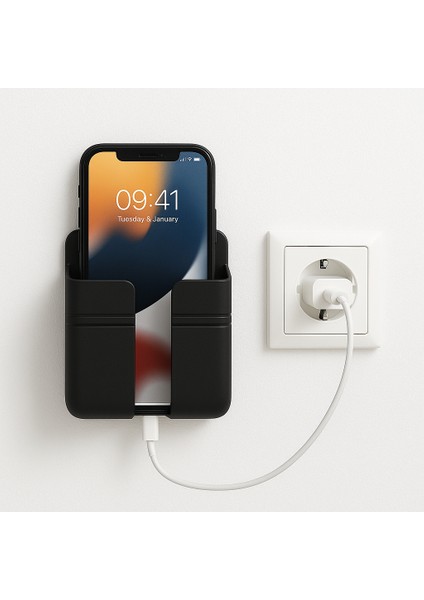 2 Adet Güçlü Yapışkanlı Çok Amaçlı Telefon, Kumanda Tutacağı Telefon ve Kumanda Standı