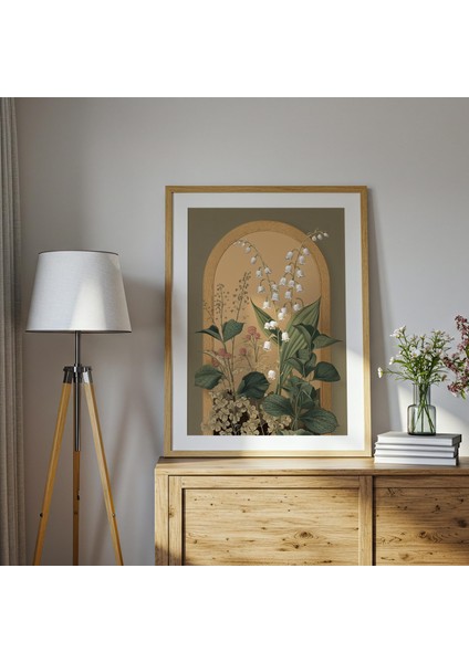 Vadi Zambağı: Adaçayı Yeşili Cottagecore Botanik Sanatı () modelleri