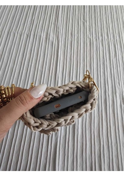 🧶 El Yapımı Penye Ip Telefon Çantası – 12 Renk Seçeneği ile Tarzınızı Yansıtın! fiyatları
